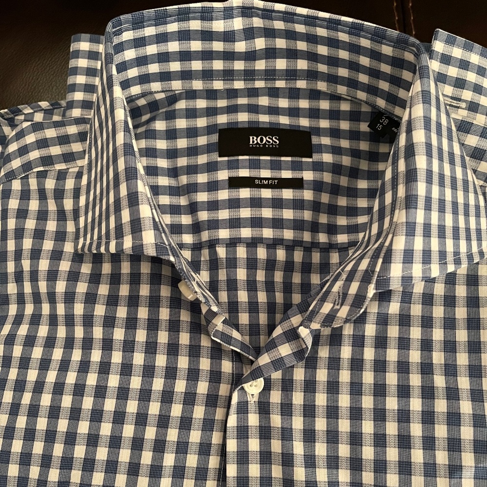 Brand New Hugo Boss Men Shirt Slim Fit 38 15